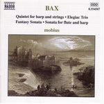the album cover for Mobius - Quintet for Harp & Strings / Sonata Flute & Harp
