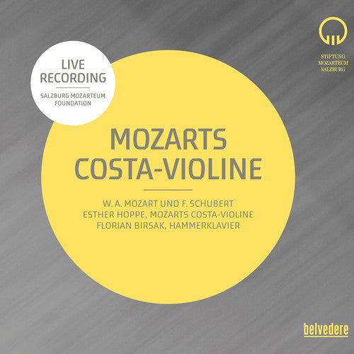 the album cover for Mozart / Schubert / Esther Hoppe - Mozart / Mozarts Costa-Violine