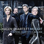 the album cover for W Mozart A / Hagen Quartett - Mozart: String Quartets K.387 & 458