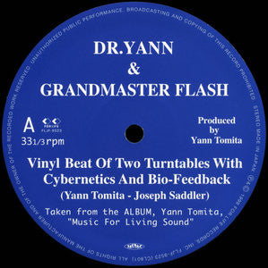 Dr. Yann & Grandmaster Flash : Vinyl Beat Of Two Turntables With Cybernetics And Bio-Feedback (12")