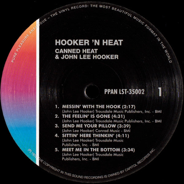 Canned Heat & John Lee Hooker : Hooker 'N Heat (2xLP, Album, Ltd, RE, RM, 180)