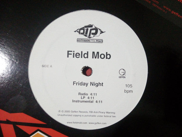 Field Mob : Friday Night / My Wheels (12", Promo)