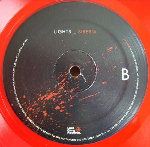 Lights (5) : Siberia (LP, Album, Red)