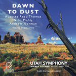 the album cover for Nico Muhly / Currie,Colin / Utah Symphony - Dawn to Dust
