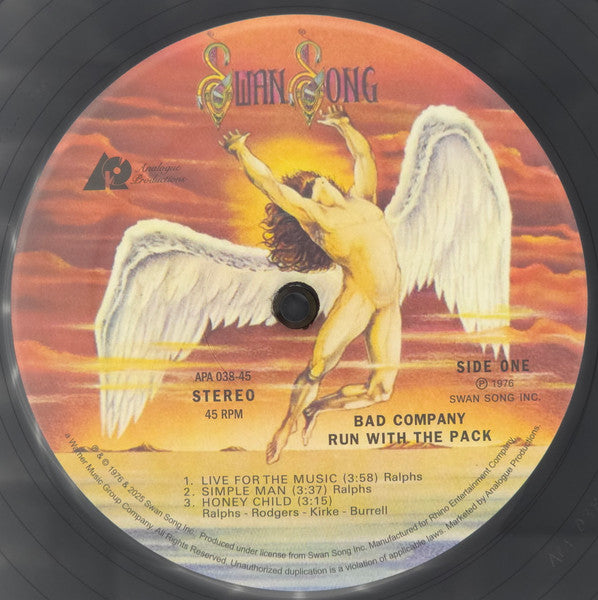 Bad Company (3) : Run With The Pack (2x12", Album, Ltd, Num, RE, RM, 180)