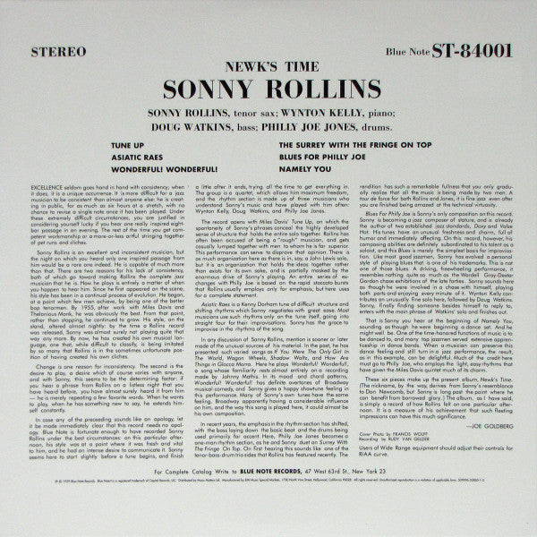 Sonny Rollins : Newk's Time (2x12", Album, Ltd, Num, RE)