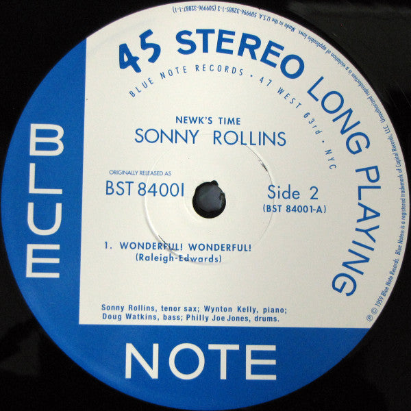 Sonny Rollins : Newk's Time (2x12", Album, Ltd, Num, RE)
