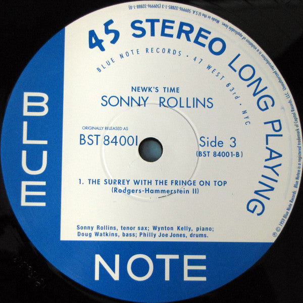 Sonny Rollins : Newk's Time (2x12", Album, Ltd, Num, RE)