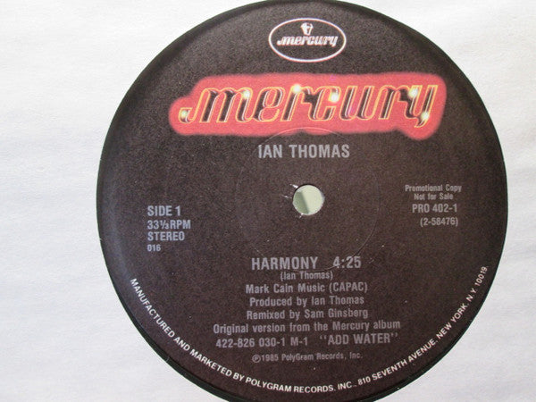 Ian Thomas (2) : Harmony (12", Promo)