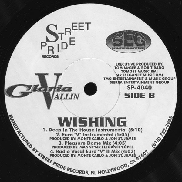 Gloria Vallin : Wishing (12")
