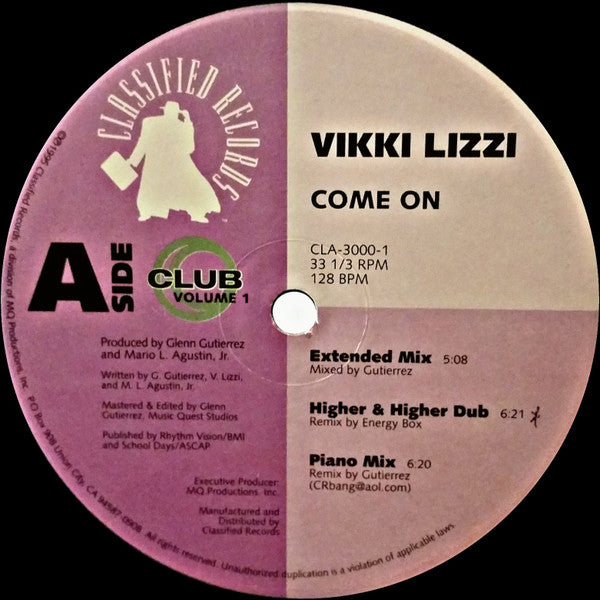 Vikki Lizzi : Come On (12")