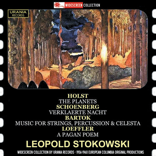 the album cover for Samuel Barber / Stokowski,Leopold - Stokowski Conducts Holst Shoenberg Bartok
