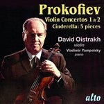 the album cover for David Oistrak / Yampolsky,Vladimir - Prokofiev: Violin Concertos No 1 & 2 - Cinderalla