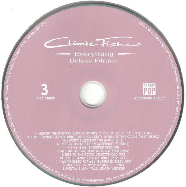 Climie Fisher : Everything (CD, Album, RE + 4xCD, Comp + Box, Dlx, RM)
