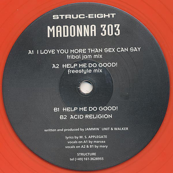 Madonna 303 : More Than Sex Can Say! (12", Red)