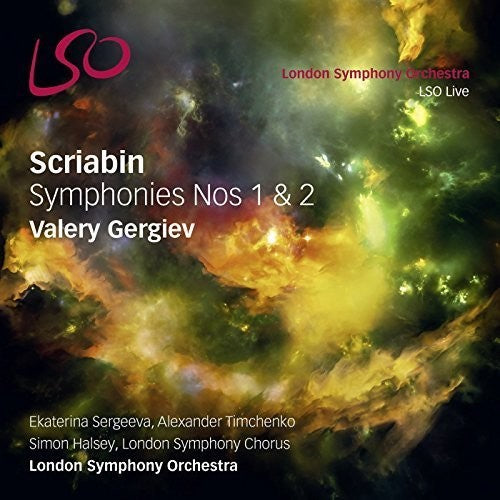 the album cover for A Scriabin / Sergeeva,Ekaterina / Gergiev,Valery - Scriabin: Symphonies Nos. 1 & 2
