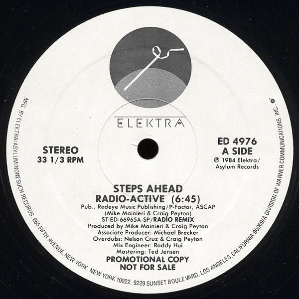 Steps Ahead : Radio-Active (12", Promo)