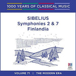 the album cover for Sibelius - Sibelius: Symphonies 2 & 7 / Finlandia