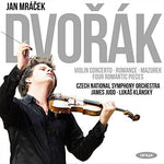 the album cover for Dvorak / Mazurek / Jan Mracek - Dvorak: Violin Concerto, Romance in F, Mazurek Op.49, Four RomanticPieces