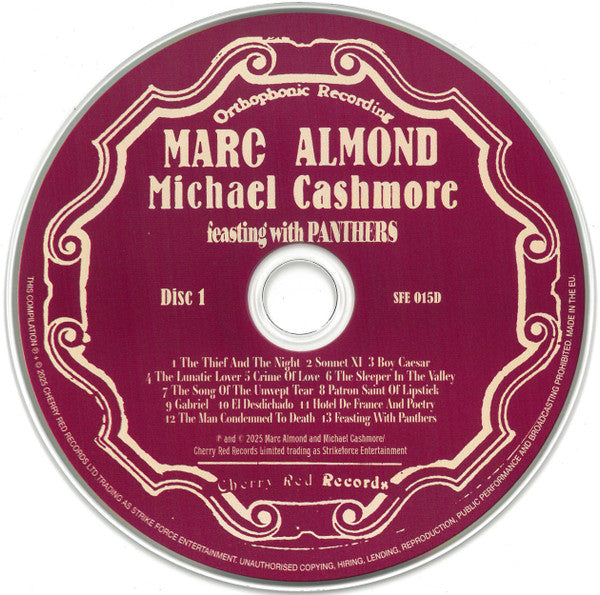 Marc Almond, Michael Cashmore : Feasting With Panthers (CD, Album, RE + CD)