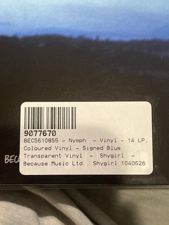 Shygirl : Nymph (Signed Blue Transparent Vinyl) (12", Album, Ltd)