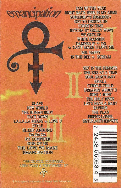 The Artist (Formerly Known As Prince) : Emancipation (3xCass, Album, Cle)