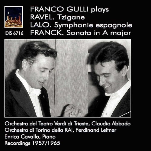 the album cover for Franco Gulli - Franco Gulli Plays Ravel, Lalo And Frank