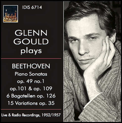 the album cover for Glenn Gould - Glenn Gould Plays Ludwig Van Beethoven
