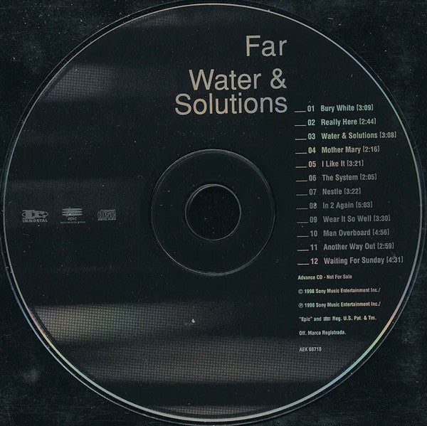Far : Water & Solutions (CD, Promo)