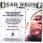 The Notorious B.I.G.* : Dead Wrong (CD, Single, Promo)