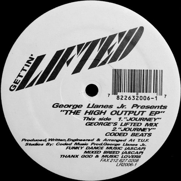 George Llanes Jr.* : The High Output EP (12", EP)