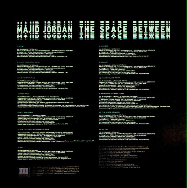 Majid Jordan : The Space Between (2xLP, Album, RE)