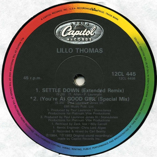 Lillo Thomas : Sexy Girl (12", Single)