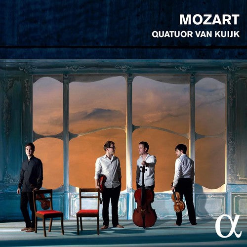 the album cover for Mozart / Van Kuijk / Favre-Bulle / Vecchion - Quatuor Van Kuijk plays Mozart
