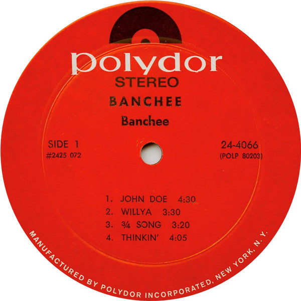 Banchee : Thinkin' (LP, Album, Mon)