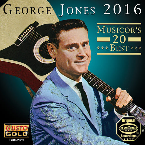 the album cover for George Jones - 2016: Musicor's 20 Best