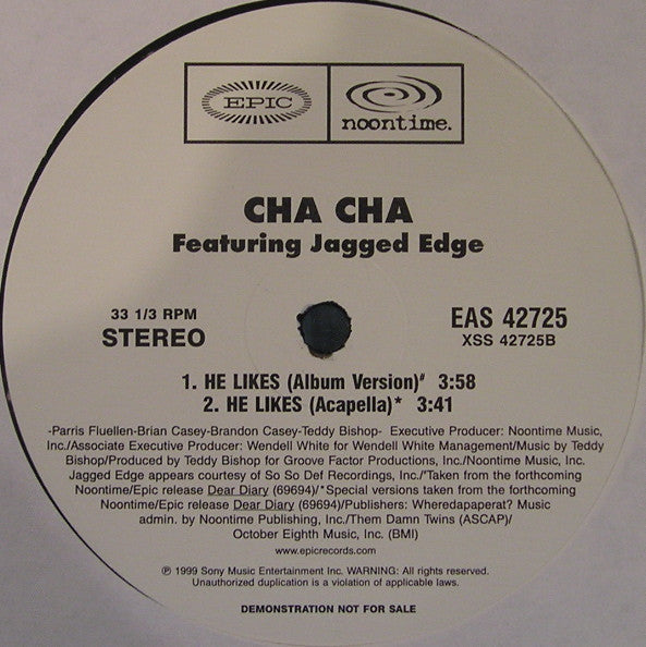 Cha Cha : He Likes (12", Promo)
