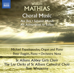 the album cover for Mathias / Papadopoulos / Winpenny - William Mathias: Choral Music