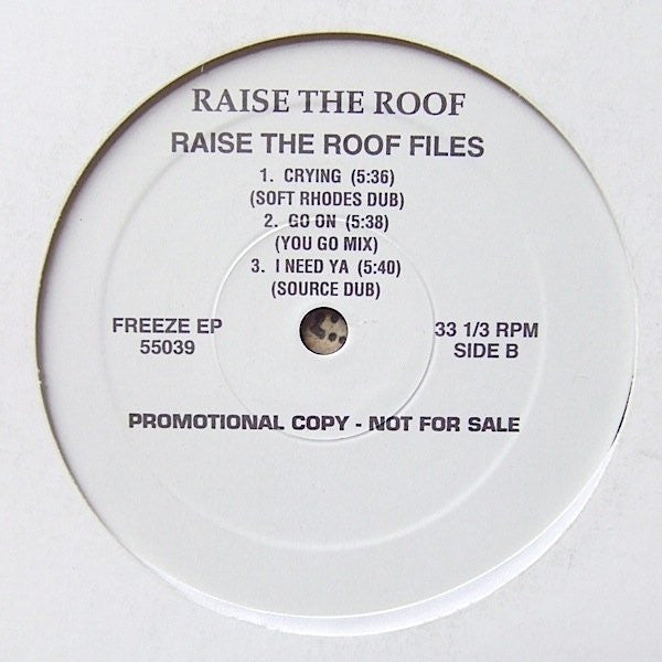 Raise The Roof : Files EP (12", EP, Promo)