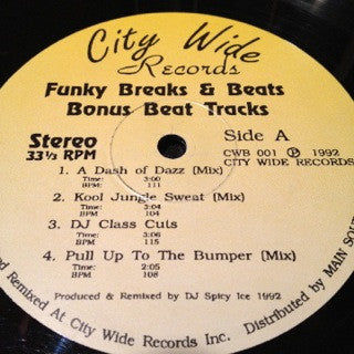 Various : Funky Breaks & Beats Bonus Beat Tracks (12")