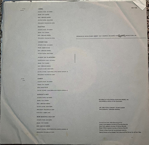 Joe Sample : Carmel (LP, Album, Pin)