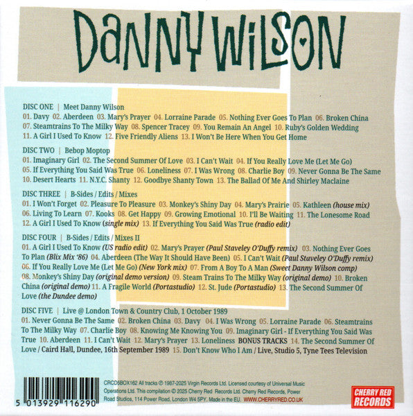 Danny Wilson (2) : Complete Danny Wilson (CD, Album, RE + CD, Album, RE + CD, Comp + CD, Com)