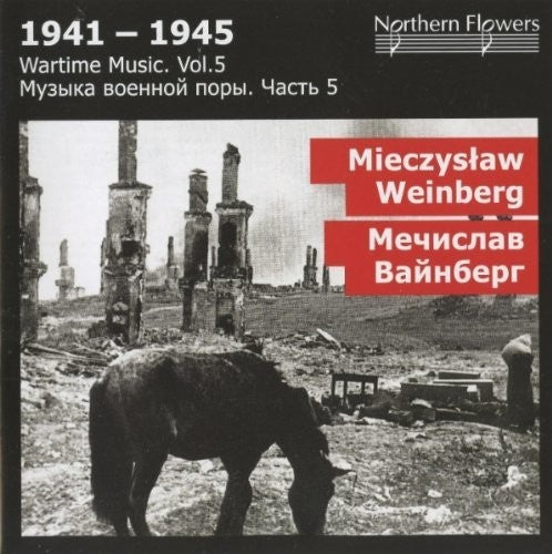 the album cover for Alexander Titov - Wartime Music 5 - M. Weinberg: Sym