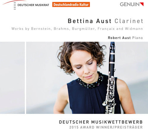 the album cover for Bernstein / Brahms / Aust - Bettina Aust Clarinet