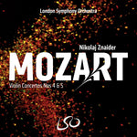 the album cover for Mozart / Nikolaj Znaider - Mozart: Violin Concertos Nos.4 & 5