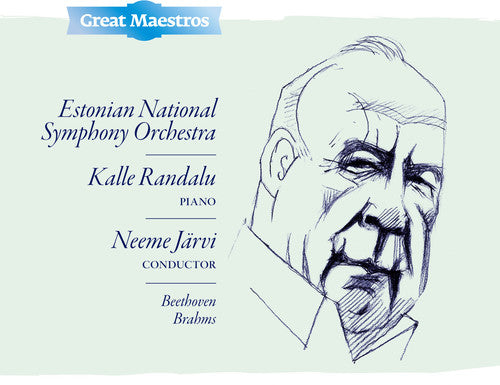 the album cover for Beethoven / Brahms / Jarvi - Beethoven & Brahms: Piano Concertos