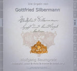 the album cover for Wolgang Baumgratz / Various - V6: Die Orgeln von Gottfried Silbermann