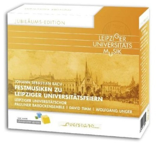 the album cover for Bach, JS / Pauliner Barockensemble - Festmusiken Zu Leipziger Universitatsfeiern