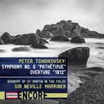 the album cover for Marriner - Tchaikovsky: Symphony No. 6 Pathetique / Overture 1812