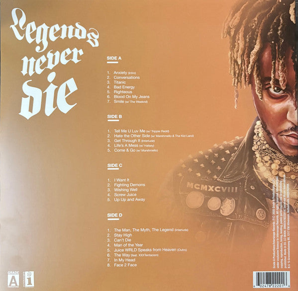 Juice WRLD : Legends Never Die (2xLP, Album, Ltd, Pic, RE, Zoe)